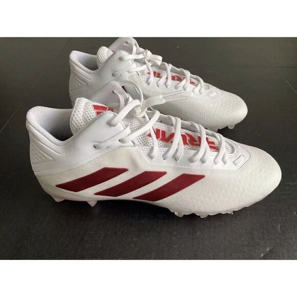 Adidas SM Freak Mid “White University Red” Football Cleats FX1308 Men’s Size 14 - Picture 5 of 10